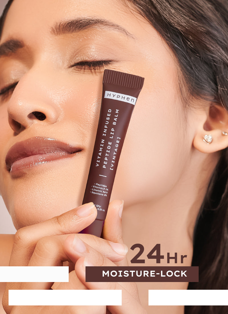 Hyphen Vip vintage lip balm with 1% vit e, 2% squalane & peptides - 10g