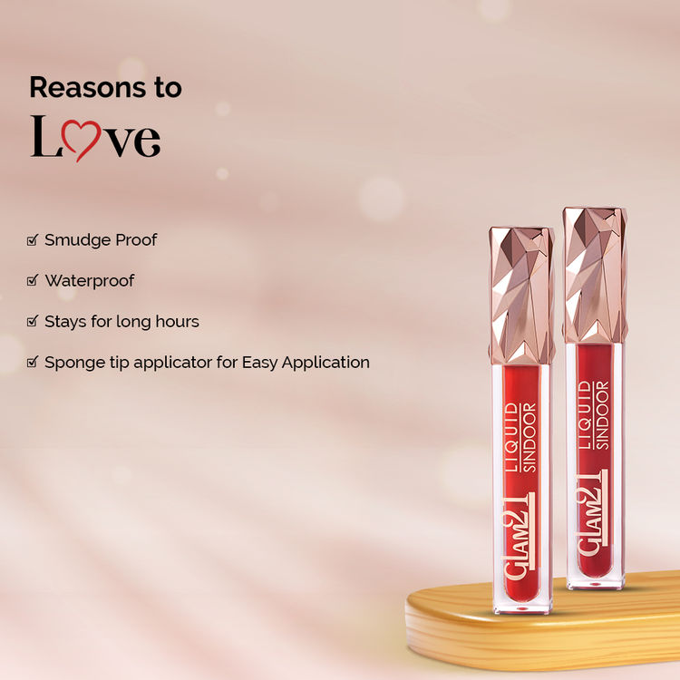 Glam21 Waterproof Liquid Sindoor (01Red)