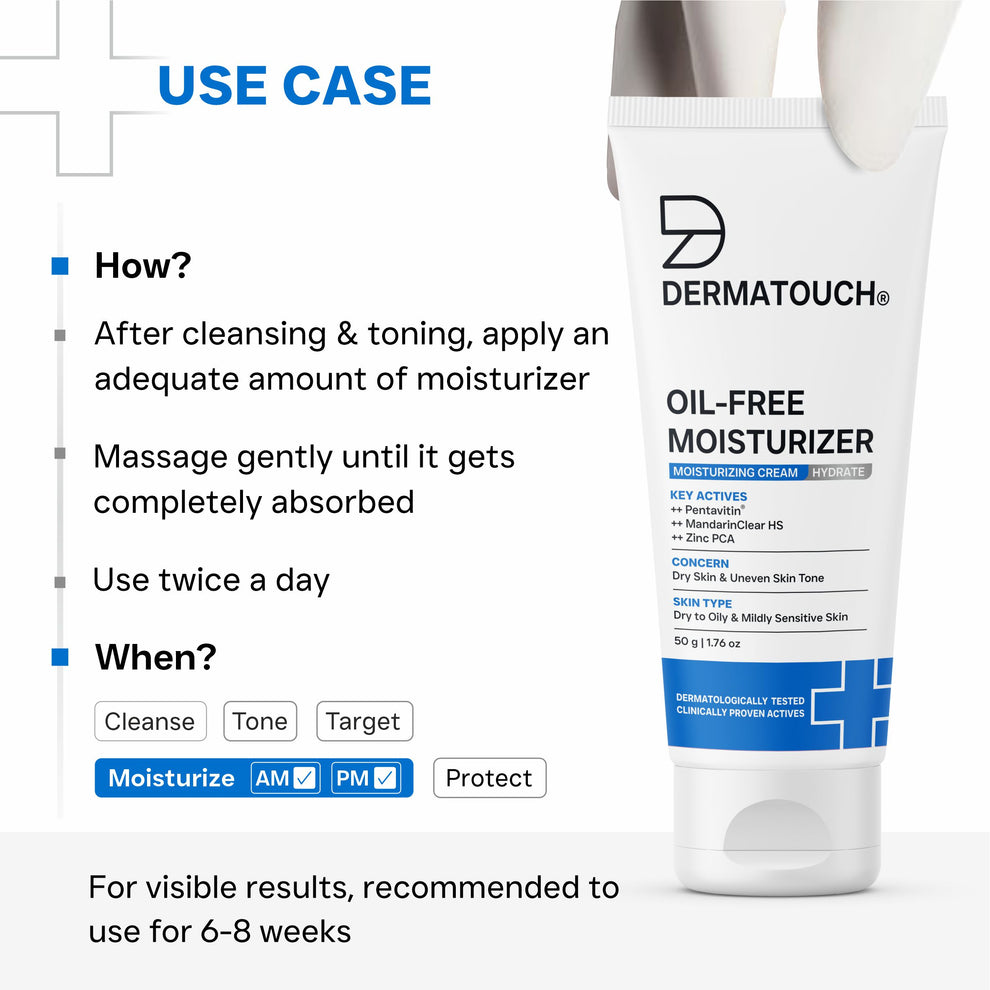Dermatouch Oil-Free Moisturizer for Dry Skin & Uneven Skin Tone