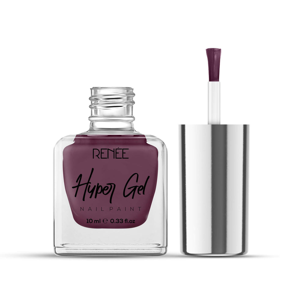 RENEE Hyper Gel Nail Paint 10ml (10 Burgundy Violet)
