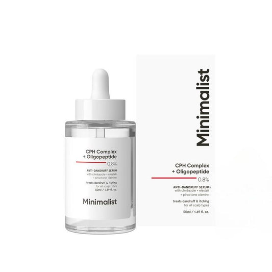 Minimalist Anti-Dandruff Hair Serum With CPH Complex & Oligopeptide 0.8%
(50ml)