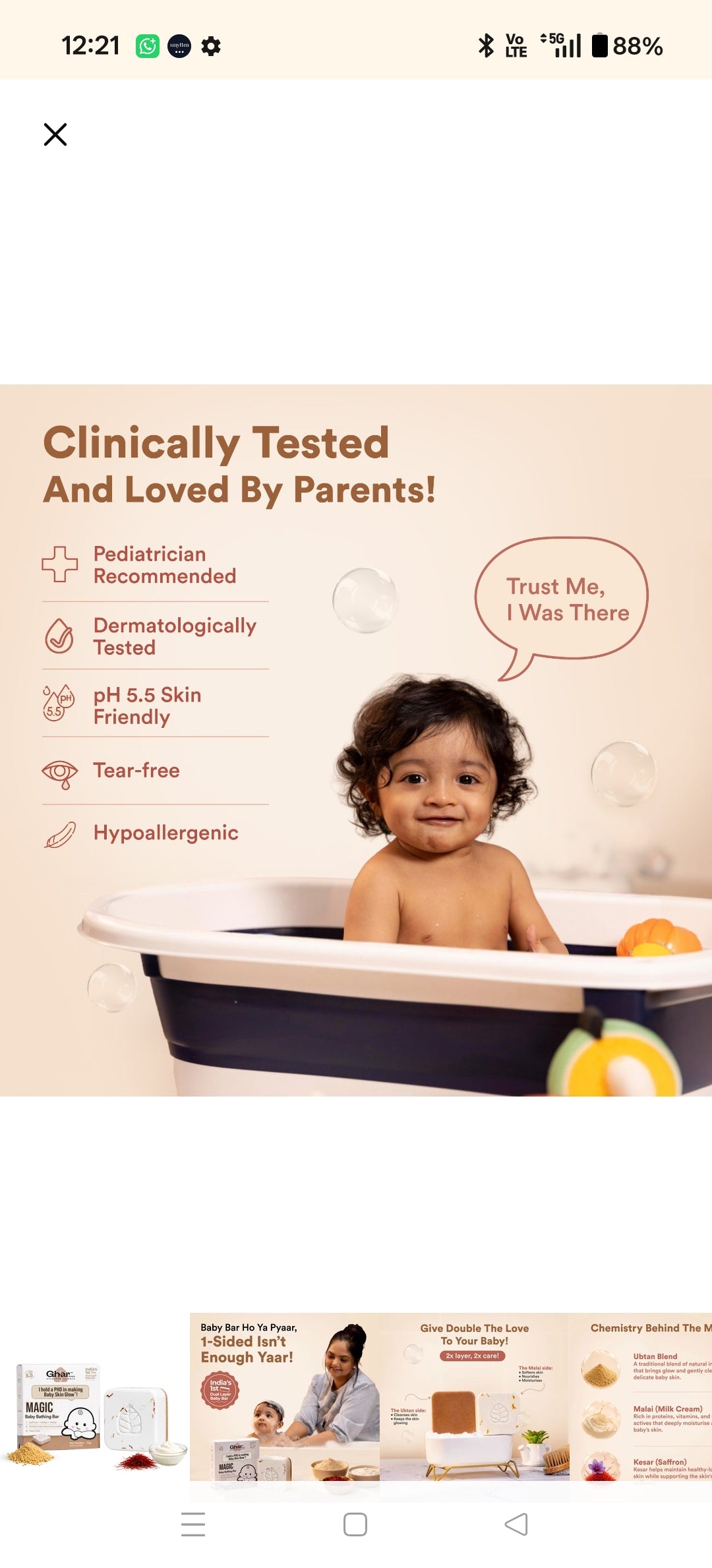 Ghar Soaps Magic Baby Bar