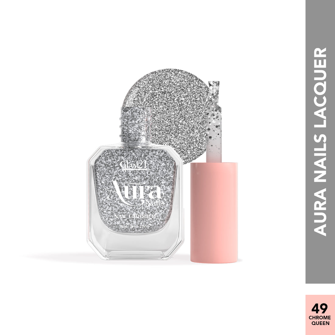 Glam21 Aura - Nail Lacquer (49Chrome Queen)