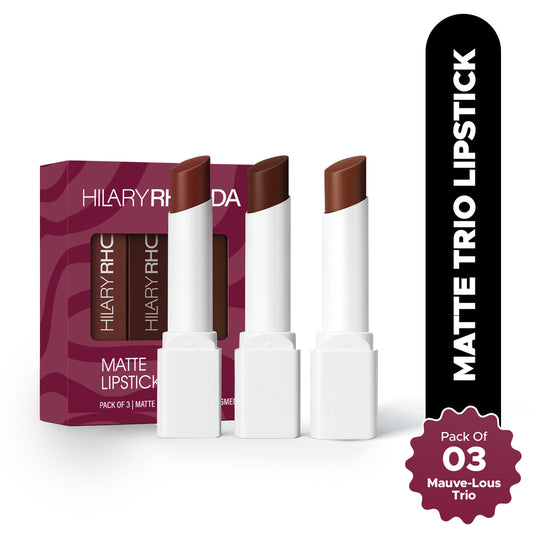 Hilary Rhoda Matte Trio Lipstick (Mauve-lous Trio)
