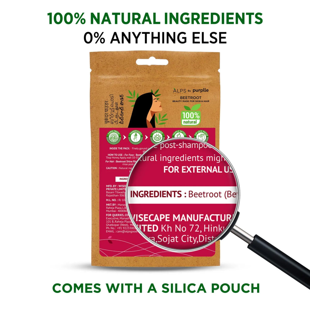 Alps Goodness Powder - Beetroot 50.0 gm Box