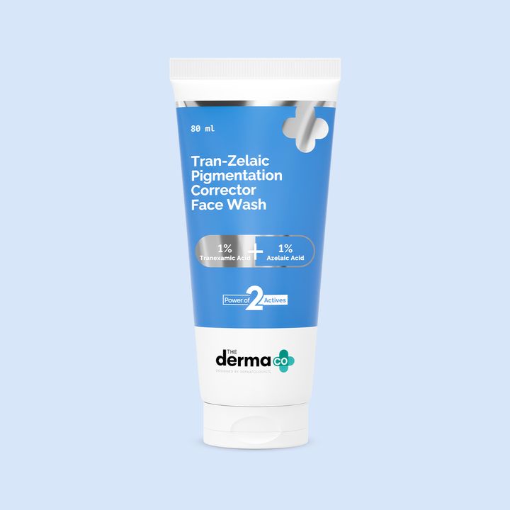 The Derma Co Tran-Zelaic Pigmentation Corrector Face Wash with Tranexamic Acid & Azelaic Acid - 80 ml
