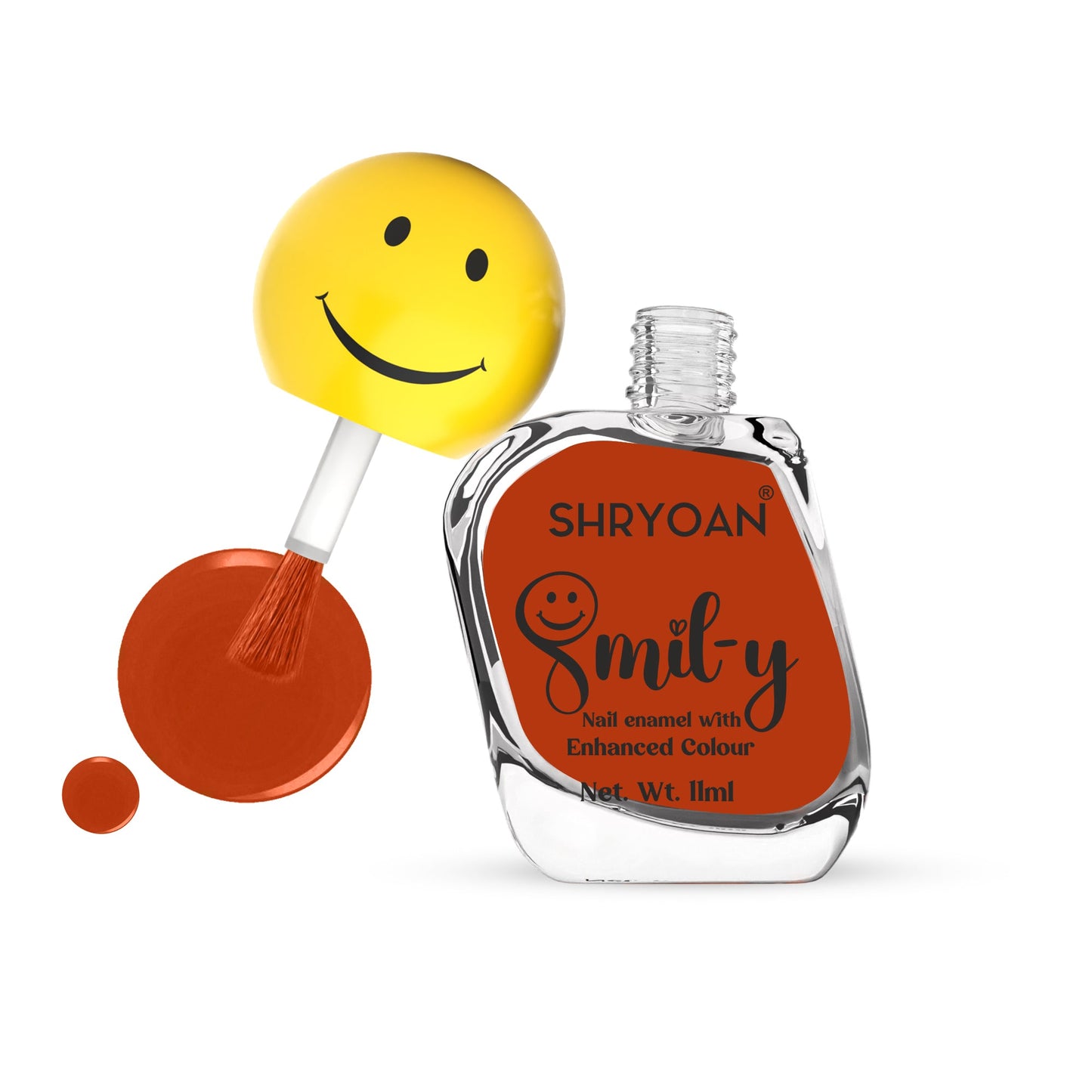 Shryoan Ultra Glossy Nail Paint(Rusty Red)