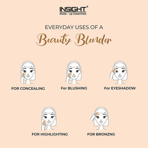 Insight cosmetics Beauty Blender Sponge Applicator (Beige)