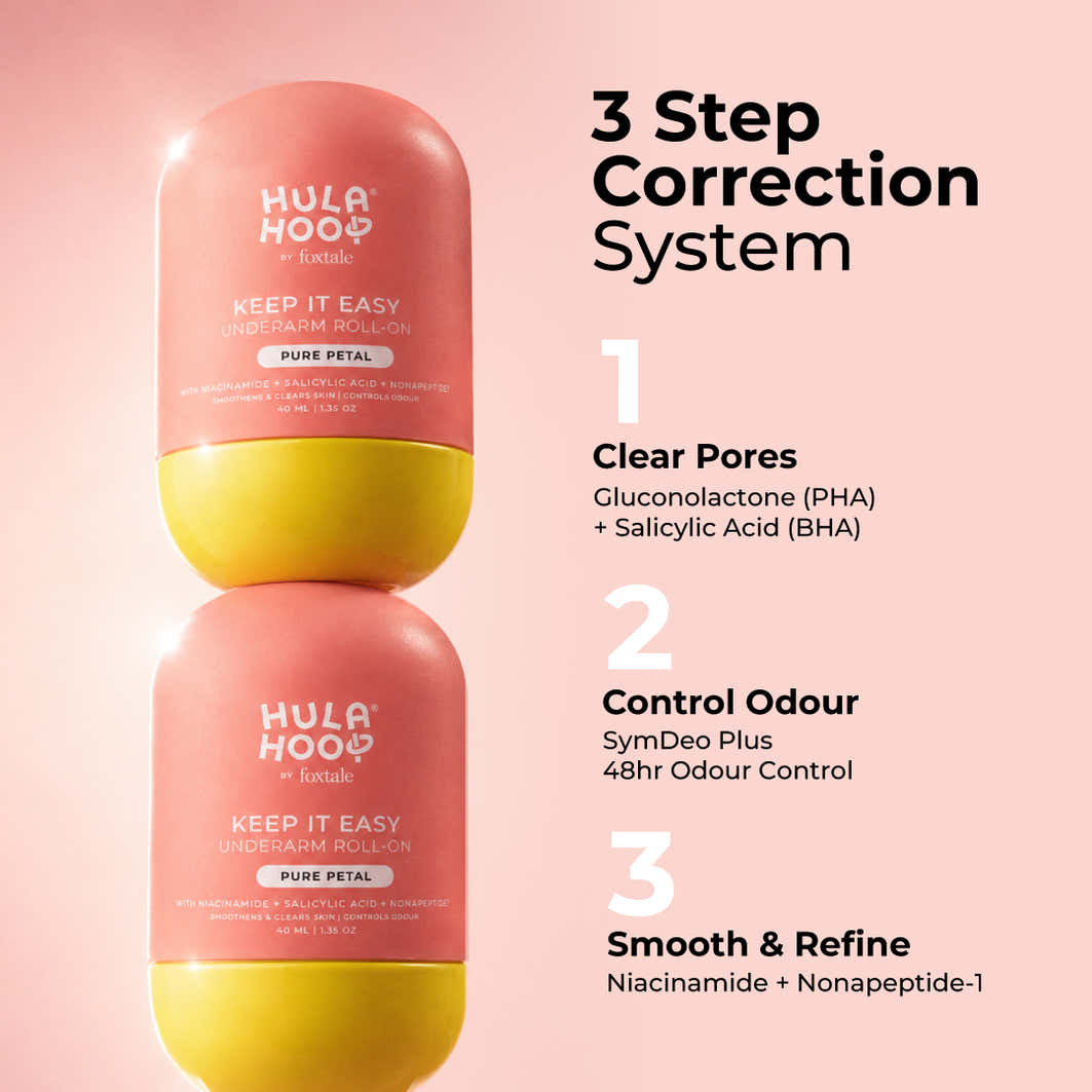 Hula Hoop Smoothening Underarm Roll-On Deodorant