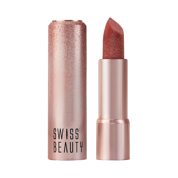 Swiss Beauty More Than Glitter Lipstick (6 Twinkle Copper)