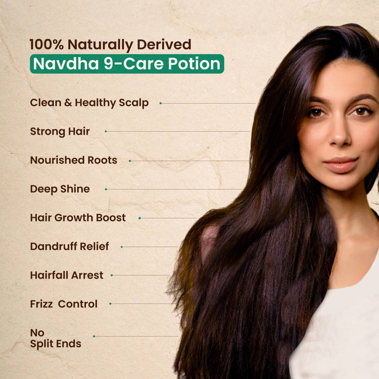 Nat Habit Tri Leaf Rosemary Navdha Shampoo For Hair Fall Control, Shampoo For Dry And Damaged Hair (225ml)