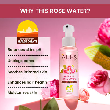Alps Goodness 100 % Pure Rose Water Spray (100 ml