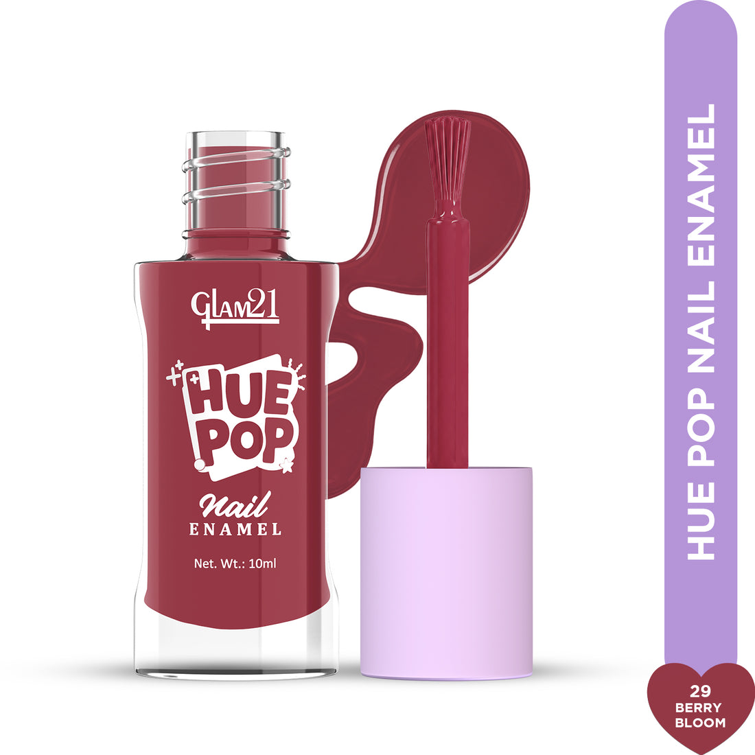 Glam21 Hue Pop Nail Paint / 29 Berry Bloom