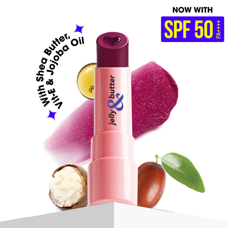 Blue Heaven Jelly & Butter SPF 50 PA ++++ Hydrating Lip Balm (05 Plum Kiss)