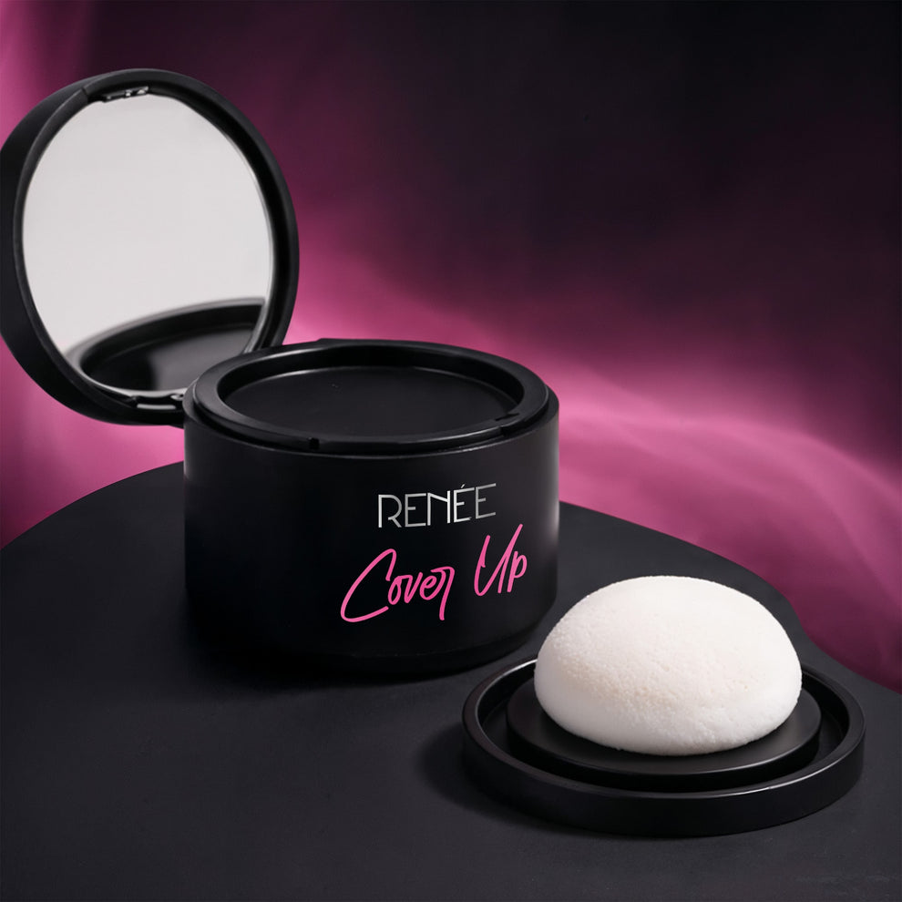 RENEE Cover Up Hair Powder- For Instant Grey Hair Coverage & Root Touch-Up (Black)