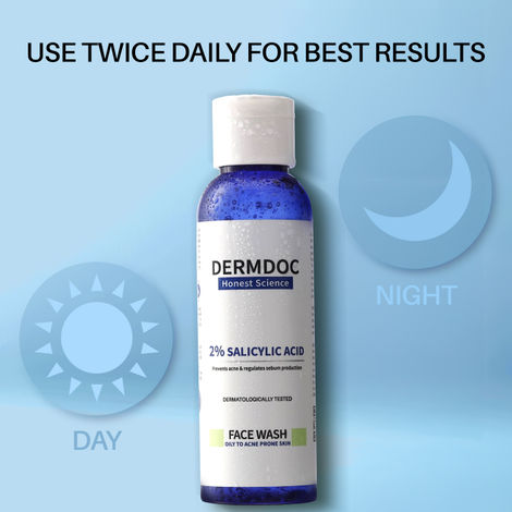 DERMDOC 2% Salicylic Acid Face Wash (120 ml)
