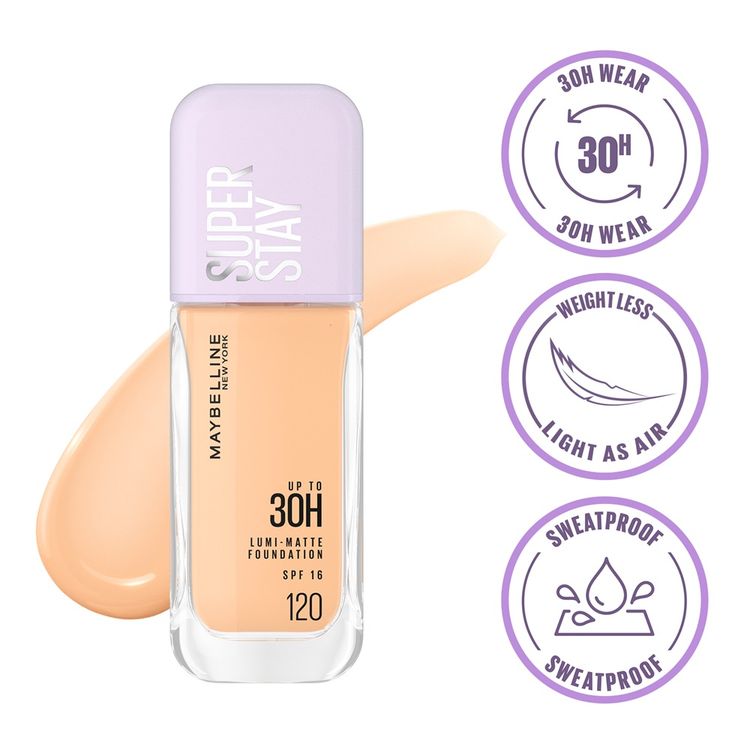 Maybelline Super Stay Lumi-Matte Liquid Foundation(120)