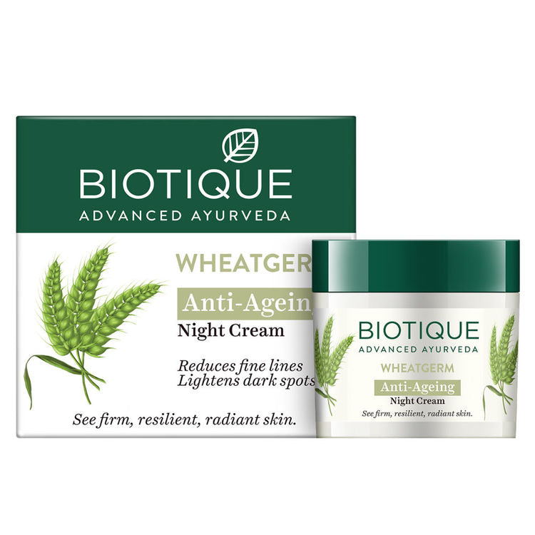 Biotique Wheatgerm Anti-Ageing Night Cream (50gm)