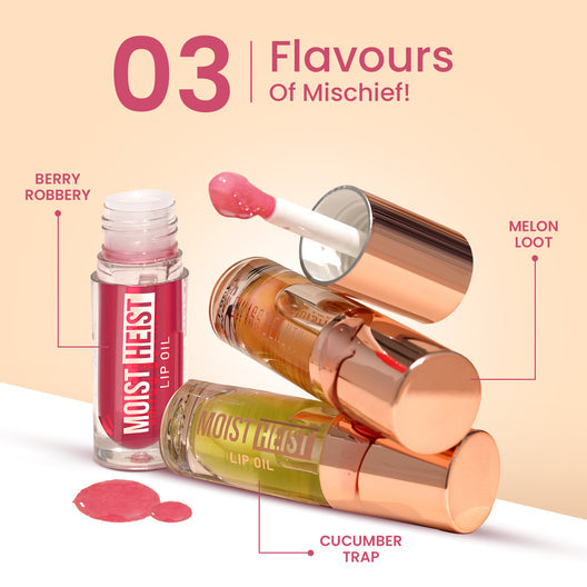 Swiss Beauty Moist Heist Lip Oil 03(Melon Loot)