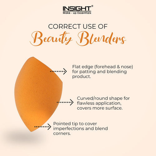 Insight cosmetics Beauty Blender Sponge Applicator (Orange)