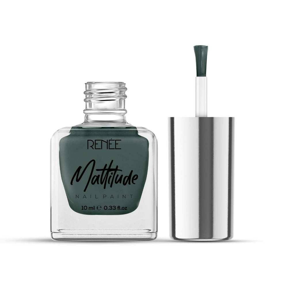 RENEE Mattitude Nail Paint 10ml (08 Algae Green)
