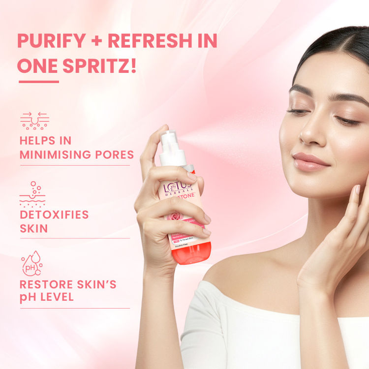 Lotus Herbals Rosetone Rose Petals Facial Skin Toner Hydrates & Moisturises Skin, Alcohol-Free
(100ml)