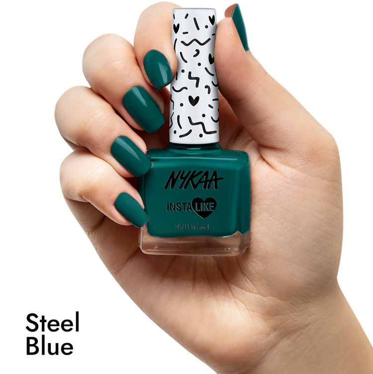 Nykaa InstaLike Long Lasting Nail Enamel - Steel Blue 476
(9ml)