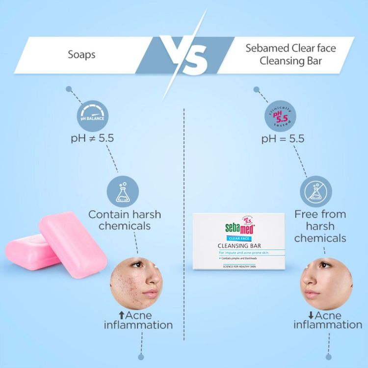 Sebamed Clear Face Cleansing Bar - For impure and oily skin
(100g)
