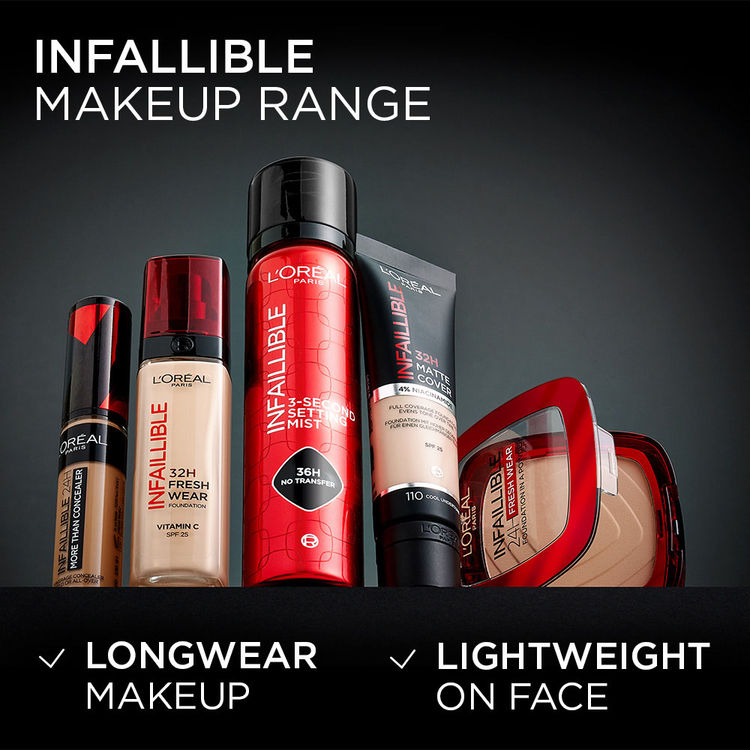 L'Oreal Paris Infallible 3-Second Setting Spray, 36hr Long Lasting Makeup
(75ml)
