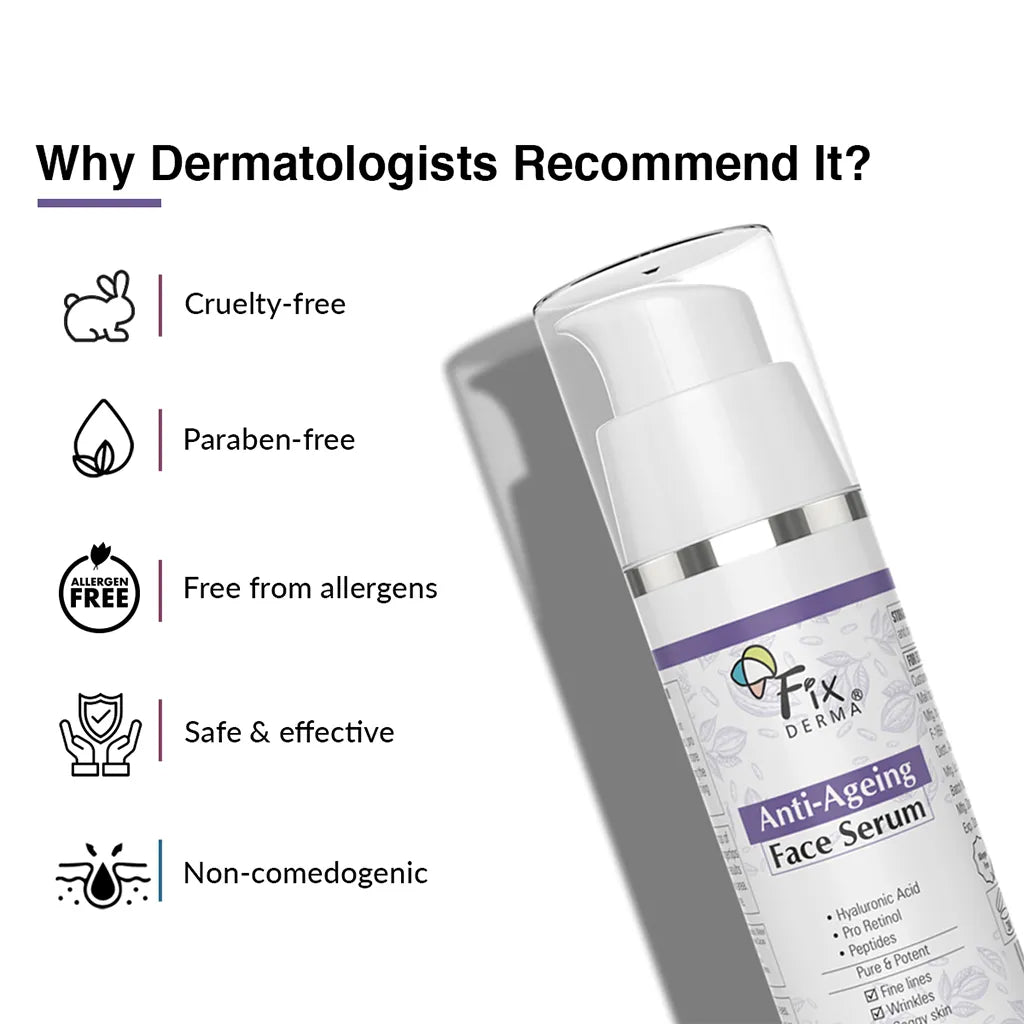 Fixderma Anti Ageing Face Serum | Boosts Collagen & Prevents Early Signs of Ageing