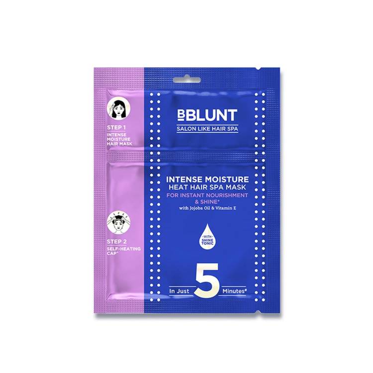 BBlunt Intense Moisture Heat Hair Spa Mask With Jojoba Oil & Vitamin E For Smooth & Shiny Hair (70 g)