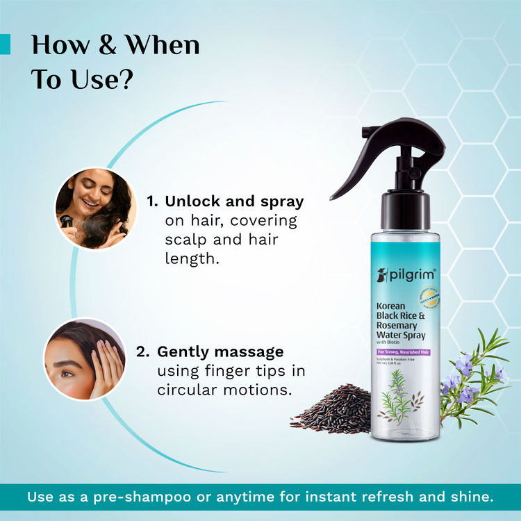 Pilgrim Spanish Rosemary Water Hair Spray with Biotin
(100ml)
