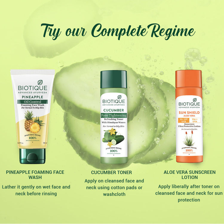 Biotique Bio Cucumber Pore Tightening Toner With Himalayan Waters (120ml)