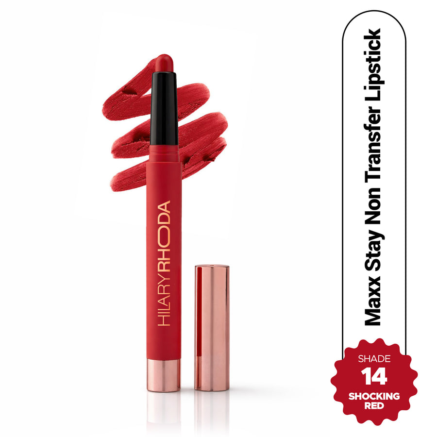 Hilary Rhoda Maxx Stay Non Transfer Lipstick (14 Shocking red)