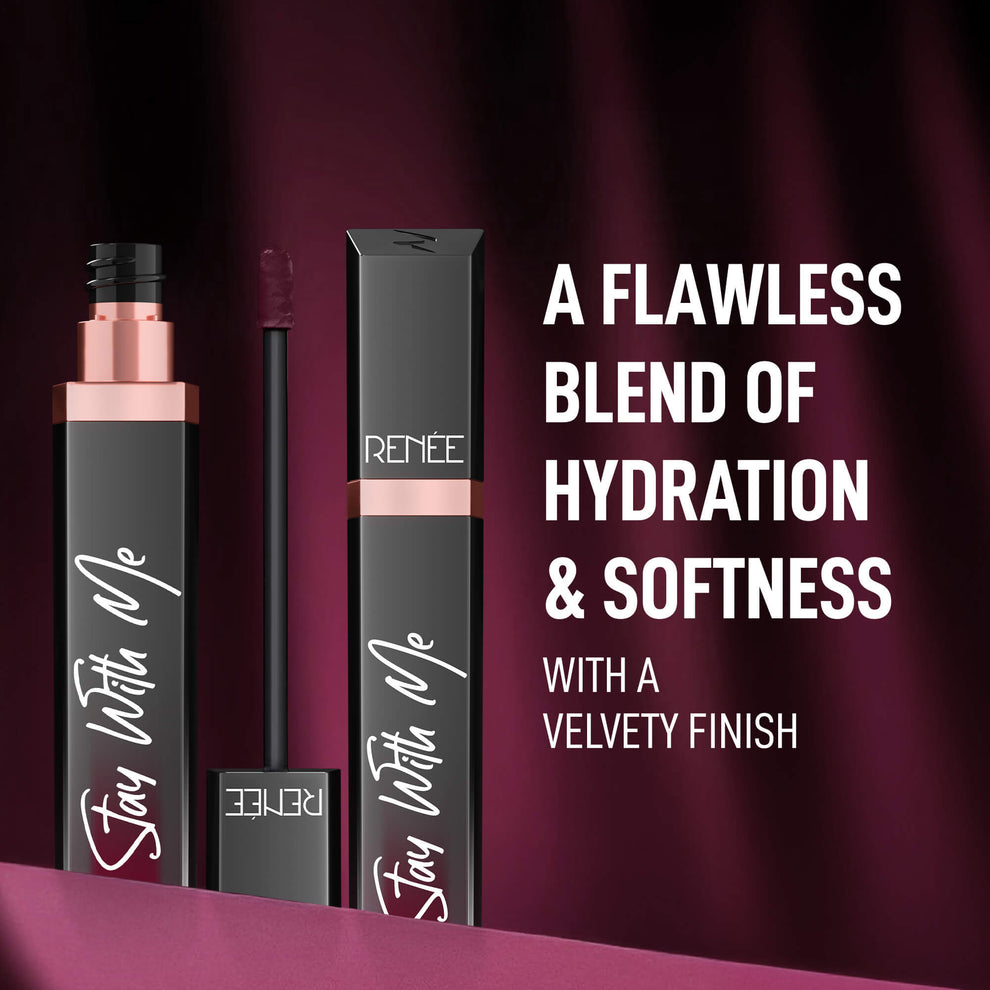 RENEE Stay With Me Matte Liquid Lipstick (05 Thirst of Wine)