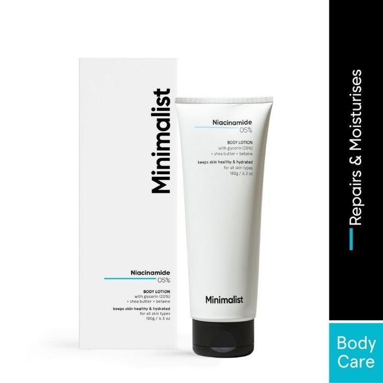Minimalist 5% Niacinamide Body Lotion With Shea Butter, Glycerine & Betaine
(180 g)