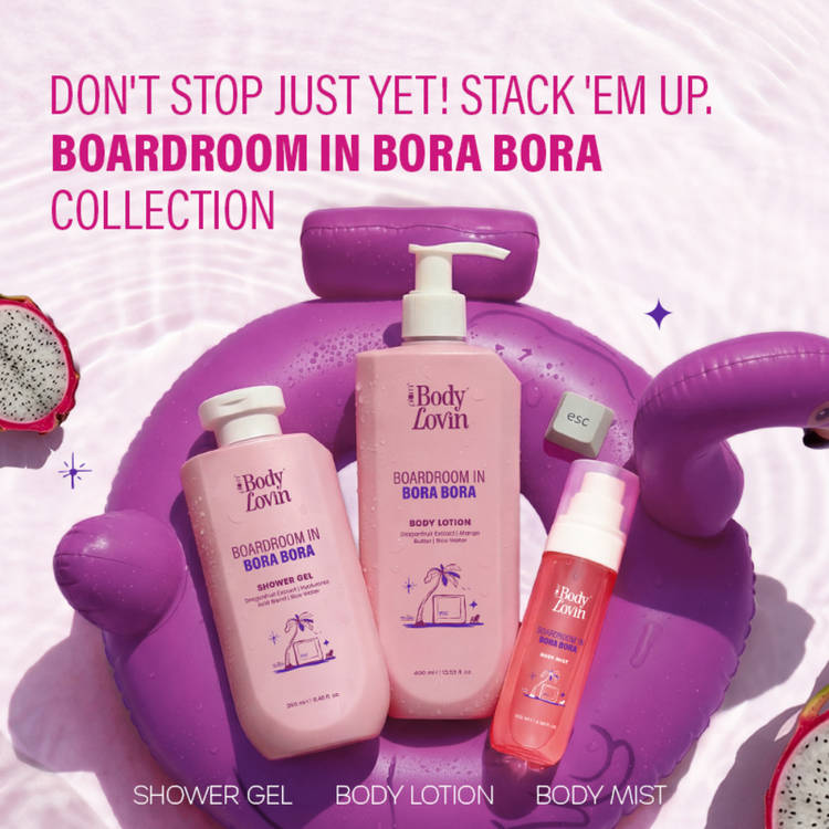 Plum BodyLovin’ Boardroom In Bora Bora Shower Gel, Hydrating & Brightening Body Wash (250ml)
