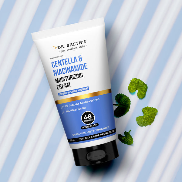 Dr. Sheth's Centella & Niacinamide Moisturizing Cream - 50g