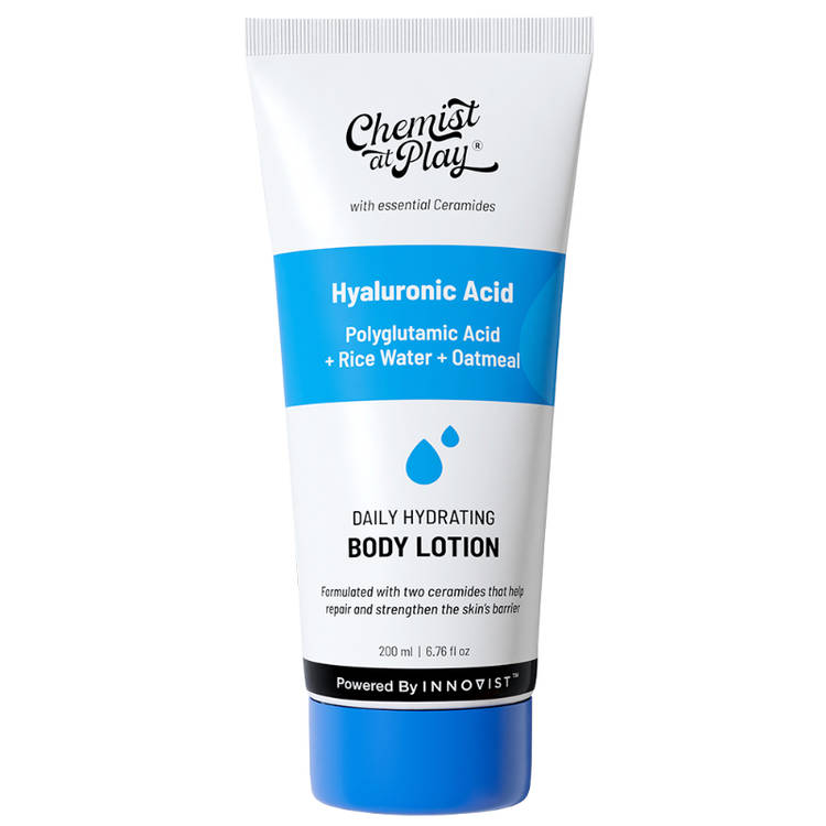 Chemist at Play Hydrating Body Lotion with Rice Water & Hyaluronic Acid, Moisturizer for Dry Skin (200ml)