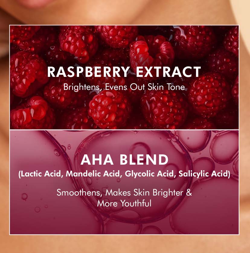 Mcaffeine Brightening Raspberry Body Scrub | Vit C Rich - 175g