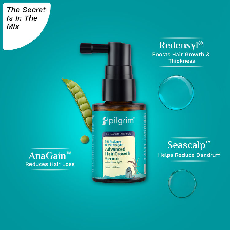Pilgrim 3% Redensyl & 4% Anagain Advanced Hair Growth Serum
(30ml)