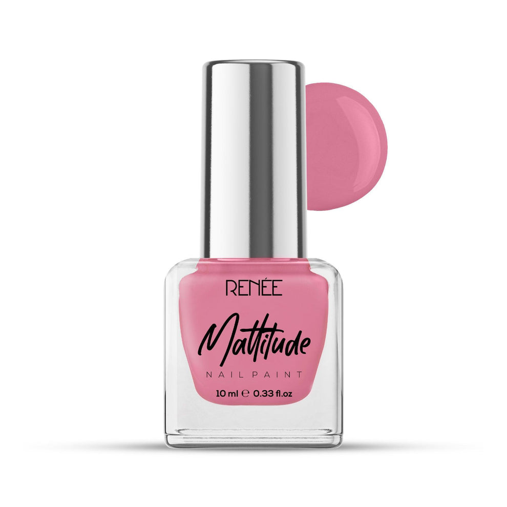 RENEE Mattitude Nail Paint 10ml (14 Rosy Kiss)