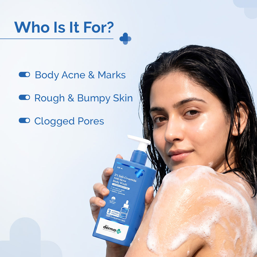The Derma Co 2% Sali-Cinamide Anti-Acne Body Wash - 250 ml