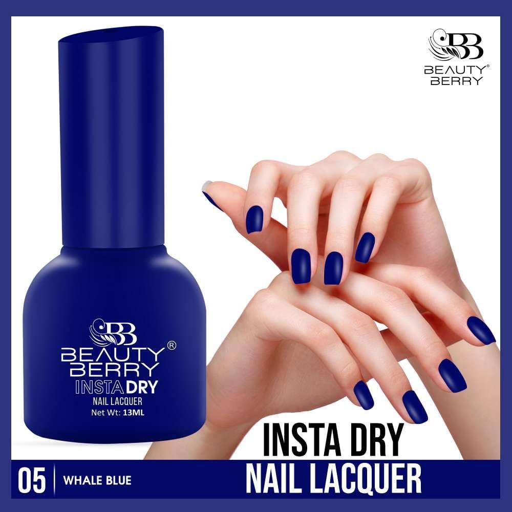 Beauty Berry Insta Dry Nail Lacquer (WHALE BLUE-05)