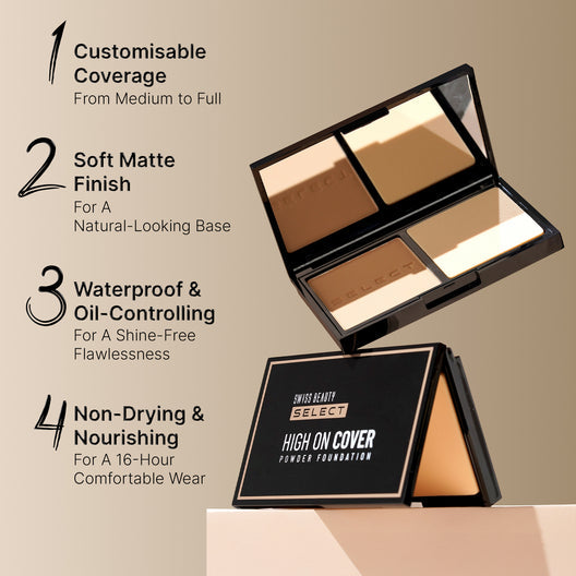 Swiss Beauty Select High On Cover Powder Foundation (04 Neutral Buff)