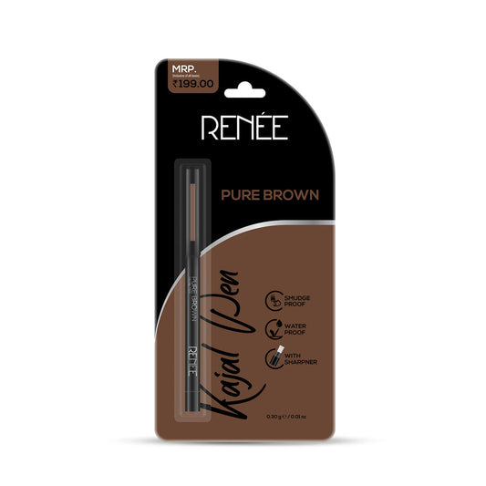 RENEE Pure Brown Kajal Pen with Sharpener