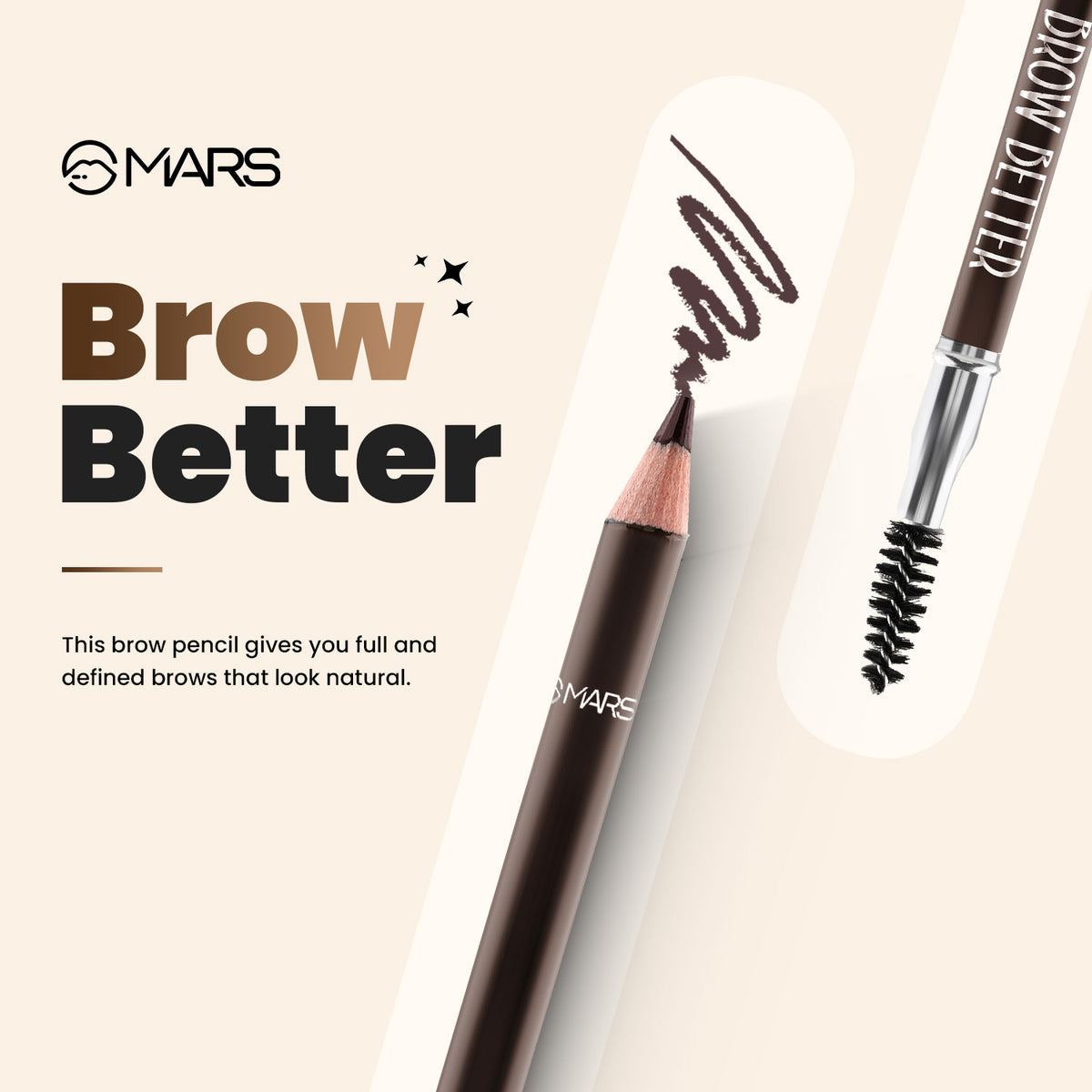Mars Brow Better | Eyebrow Pencil (Dark Brown)