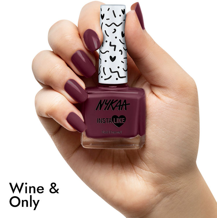 Nykaa InstaLike Long Lasting Nail Enamel - Wine & Only 482
(9ml)