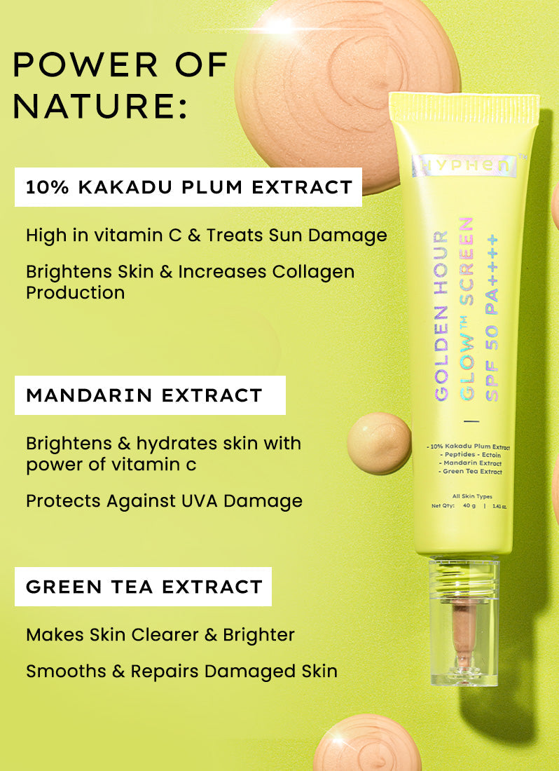 Hyphen Golden hour glow™ screen spf 50 pa++++