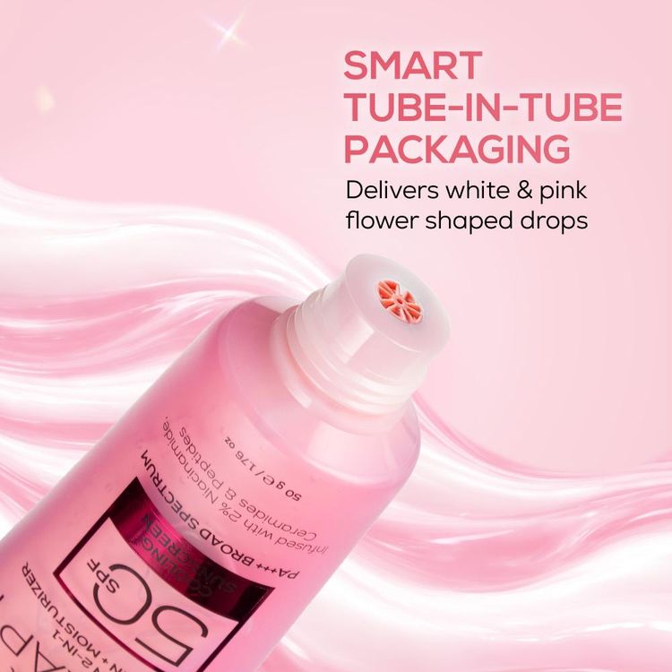RENEE Pink Therapy PDRN 2-In-1 Sunscreen + Moisturizer In-Vivo Tested SPF 50 PA+++
(50g)